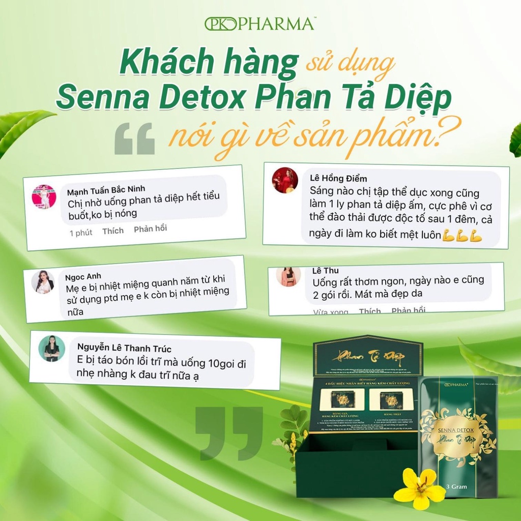 Phan tả diệp senna detox Dr.Lacir thải độc ruột, ngừa táo bón , làm đẹp da, chống mụn , nám, tàn nhang