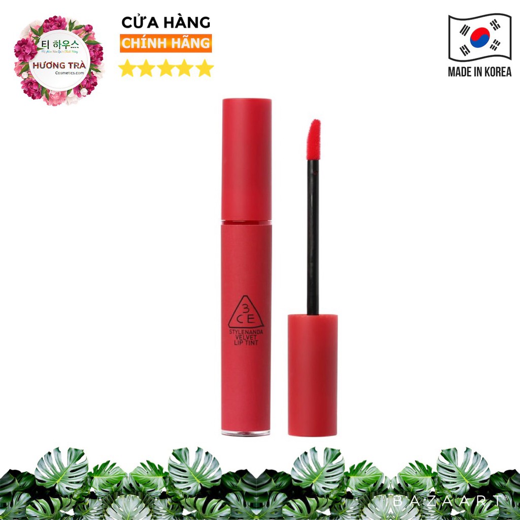 Son kem lì màu đỏ thuần STYLENANDA VELVET LIP TINT 4G #BEST_EVER