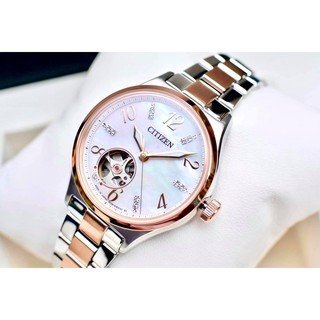 Đồng hồ nữ Citizen Automatic open heart PC1006-84D