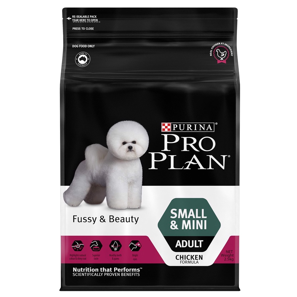 2.5kg hạt khô cho chó kén ăn &amp; đẹp lông Purina ProPlan adult dog small and mini Fussy and Beauty