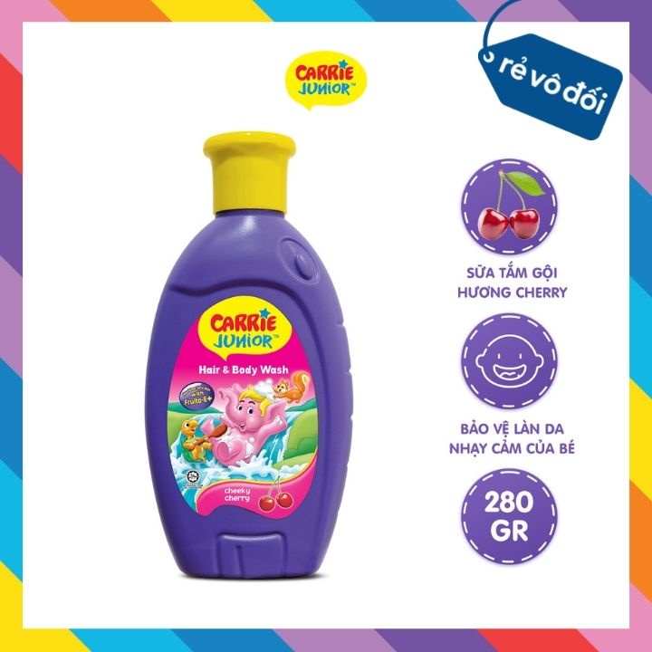 Sữa tắm gội toàn thân cho bé Carrie Junior - Malaysia