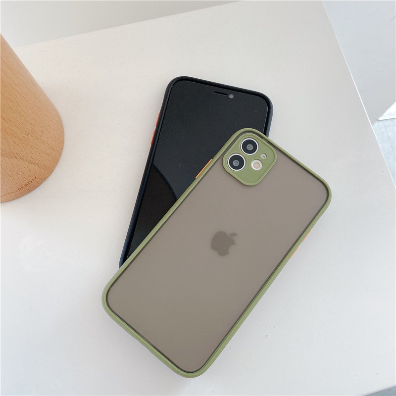 Ốp lưng iphone BẢO VỆ CAMERA NHÁM MẶT MỜ VIỀN DẺO 6/6s/6plus/6splus/7/8/7plus/8plus/x/xs/xs max/11/11promax - vincase