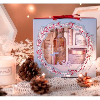 Set dưỡng da 5 món fresh limited edition holiday 2020 rose hydration skincare set ..