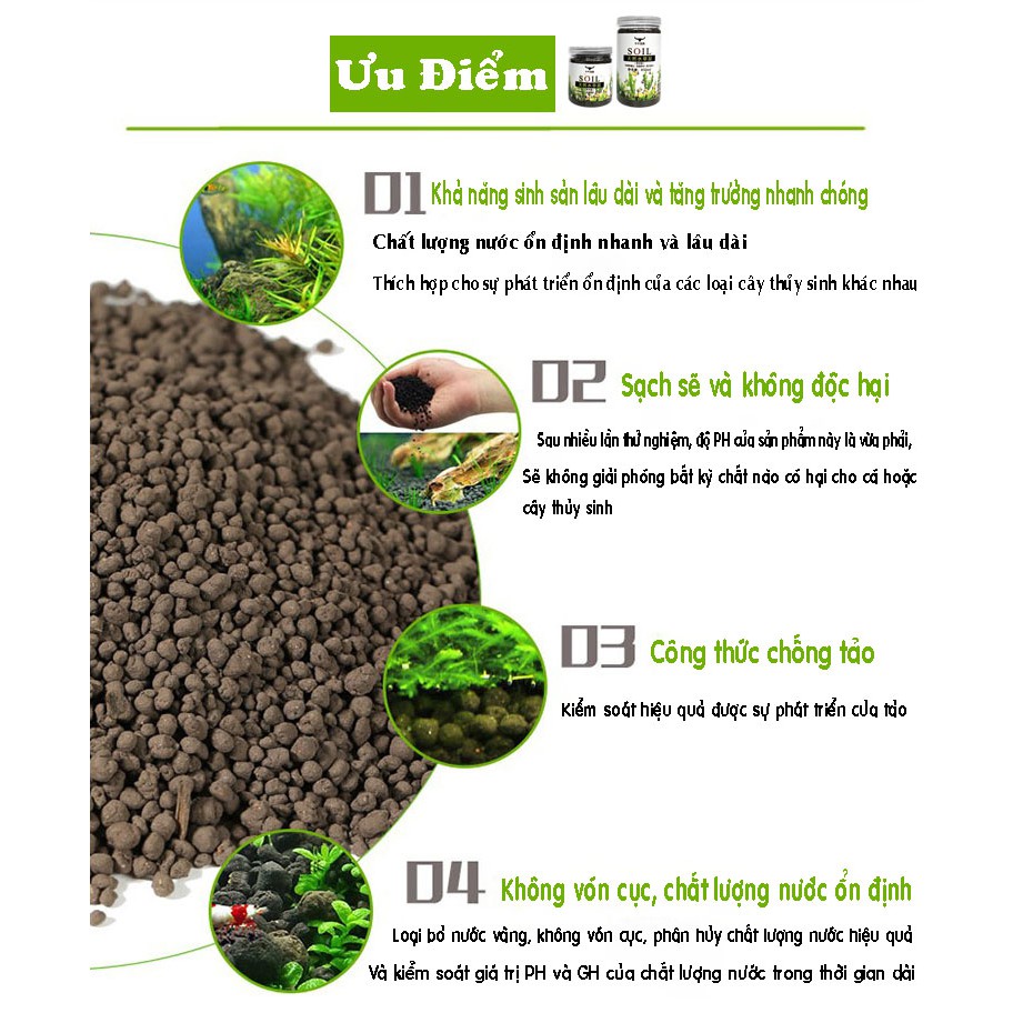 Phân nền bể cá bể thuy sinh cao cấp