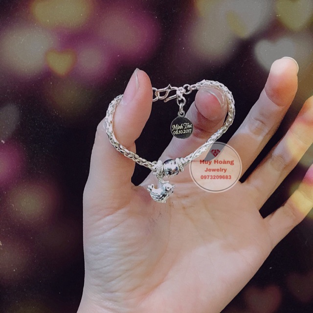 Lắc Bạc nguyên chất cho bé ( đeo tay,chân)