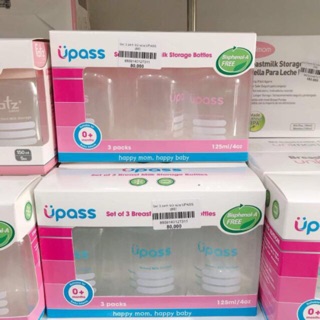 Bộ 3 bình trữ sữa Upass Thái Lan