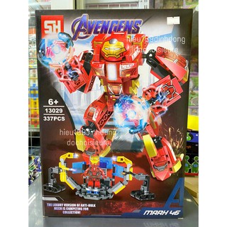Lắp ráp xếp hình 13029 : bộ giáp hulkbuster