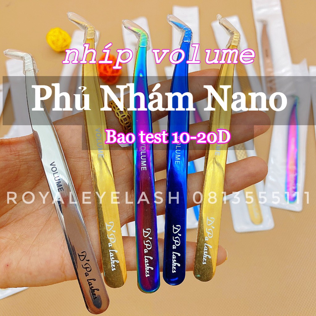 Nhíp Voulme D'Palash (Mũi Nhám,Cao Cấp). dùng để tạo fan, nối mi volume, tách mi, bao test 10D - 15D