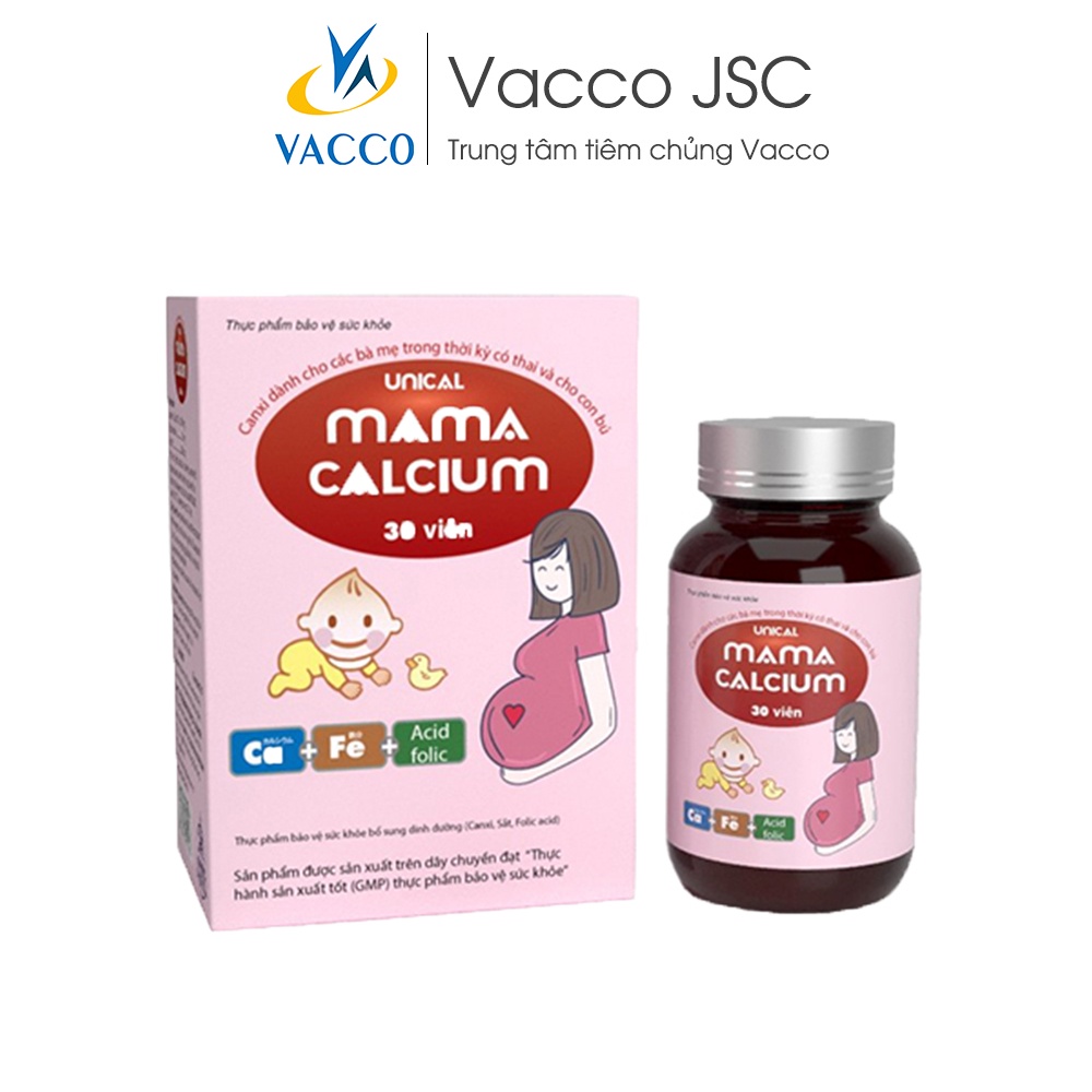 Canxi Unical Mama - Canxi cho bà bầu, bổ sung canxi cho mẹ bầu