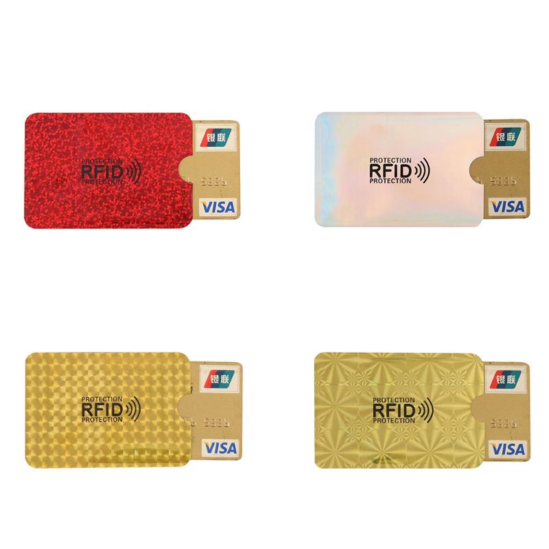 Set 10 Túi Đựng Thẻ ID / Danh Thiếp Chống RFID Tiện Dụng Sự Bảo Vệ
