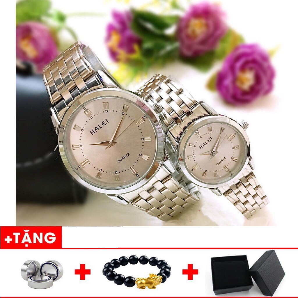 [Ảnh Thật] Đồng Hồ Nam Nữ Halei Chính Hãng Chống Nước Chống Xước ( Tặng 3) BH 12 Tháng- Watch888.vn