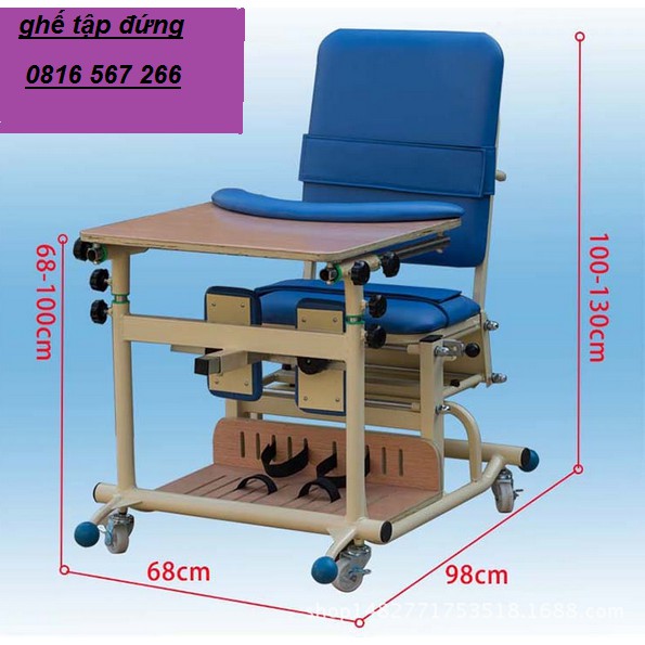 Ghế tập đứng cho trẻ bại não và người tai biến mạch máu não