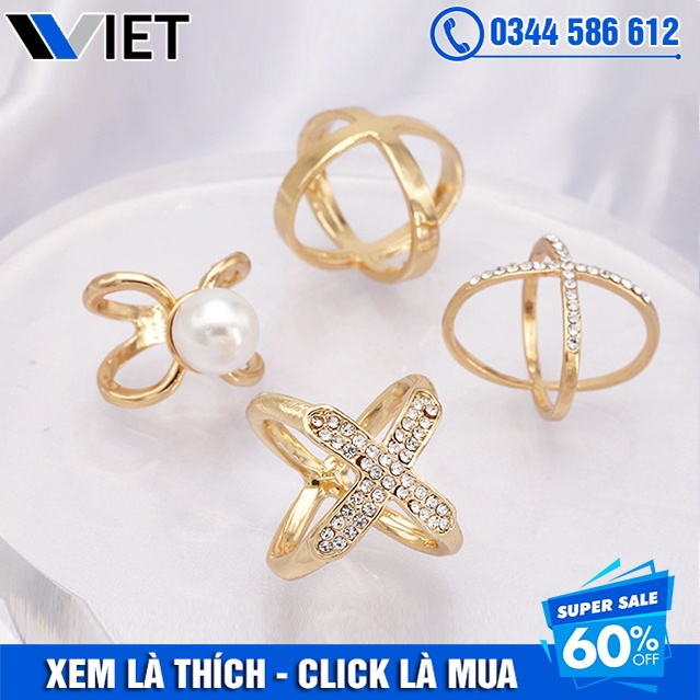 Khuy Cố Định Khăn/  Nút Thắt Khăn Lụa Làm Nơ Đa Năng Cao Cấp
