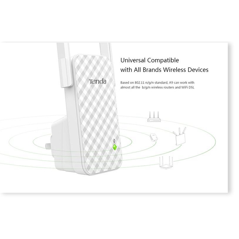⚡Thiết bị kích sóng, Bộ khuếch đại sóng wifi Tenda A9 Pro ⚡ kích sóng cực mạnh ⚡ Freeship ⚡ Bảo hành 1 đổi 1 | BigBuy360 - bigbuy360.vn