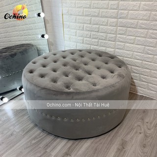 Đôn Tròn Da, Đôn Tròn Sofa DA (Đường Kính 80cm)