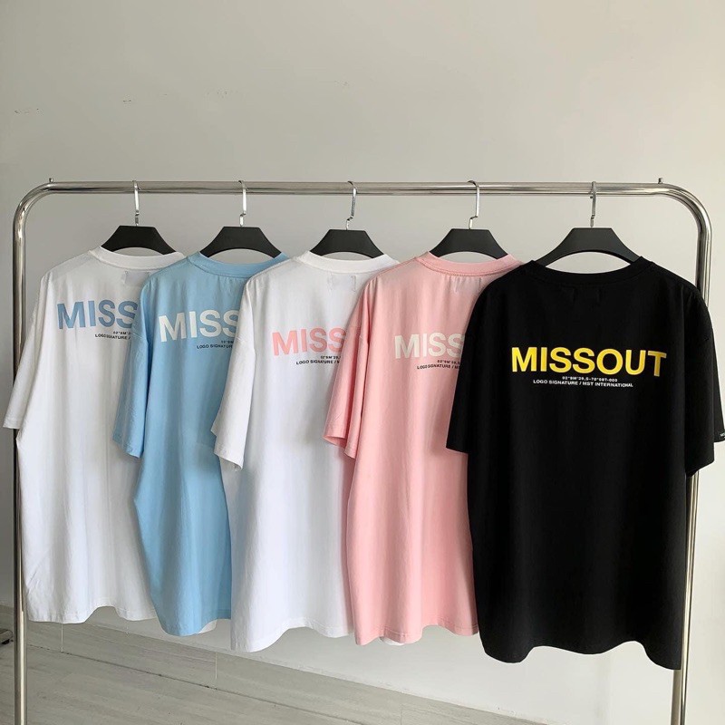 [ FULL SIZE ] Áo thun phông tay lỡ form rộng MISSSOUT Unisex