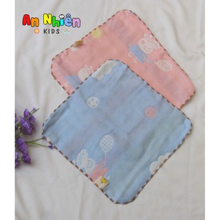 Set 5 khăn mặt sợi tre cho bé - khăn xô sữa sợi tre