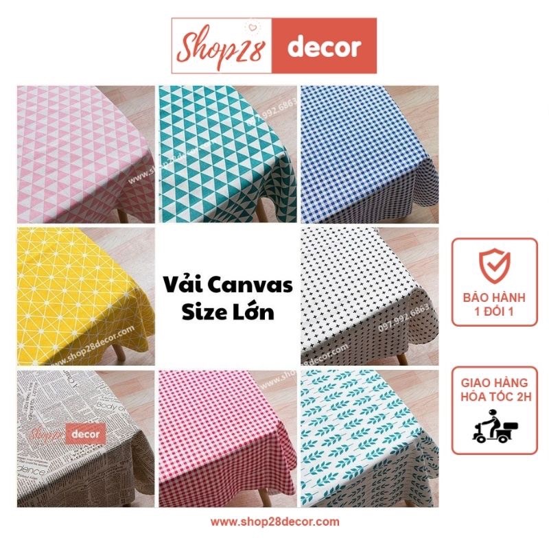 Vải canvas (Kích thước Lớn) trang trí chụp ảnh sản phẩm - Shop28Decor.com