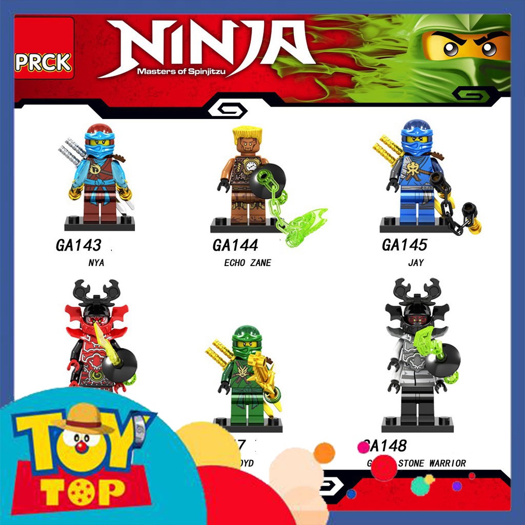 [Một con] Đồ chơi lắp ghép Ninja : Minifigure Ninjago nhân vật Kai Lloyd Zane Jay Cold ZX , Golden hãng PRCK