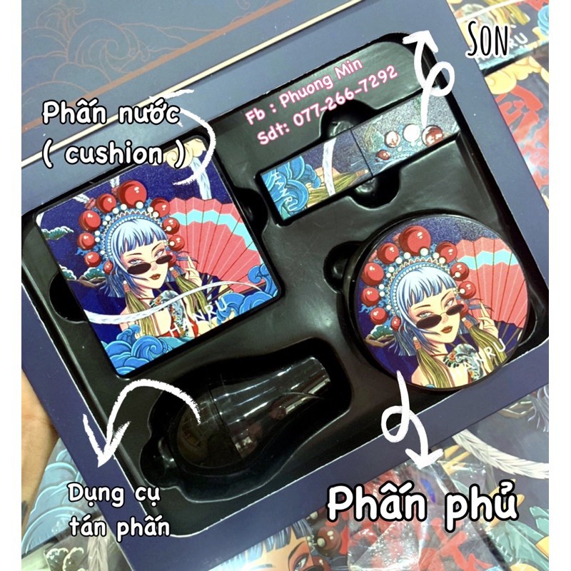 Set trang điểm 4 món HANRU nội địa trung | BigBuy360 - bigbuy360.vn