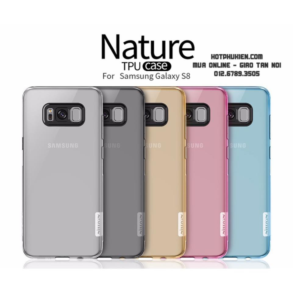 [BH 1 ĐỔI 1] Ốp lưng Samsung Galaxy S8 dẻo silicon trong suốt chính hãng Nillkin - Sản phẩm chính hãng