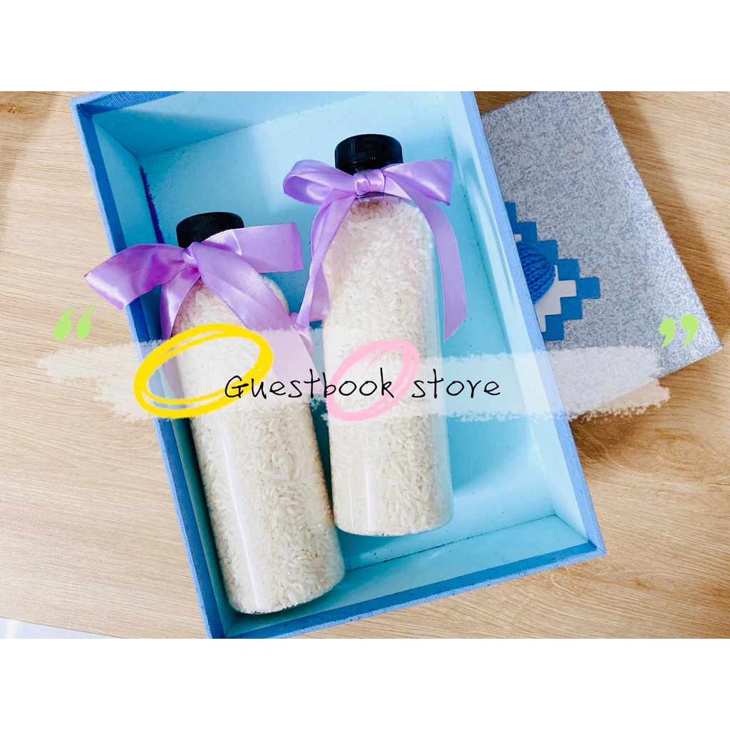 Set Rót Gạo Dùng Cho Nghi Thức Tiệc Cưới Nhà | Thao Wedding Guestbook
