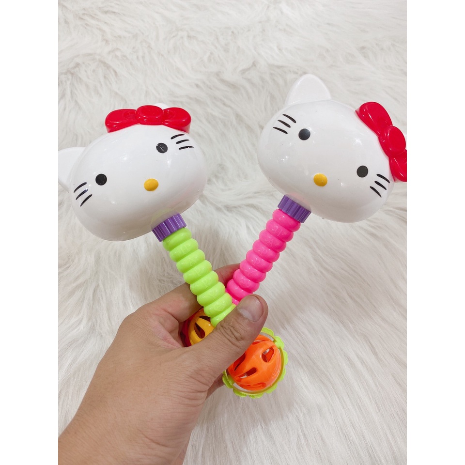 Xúc xắc cầm Tay hình mèo kiti cho bé