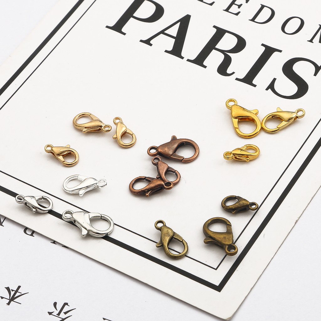 Beadia Set 10 Khóa Tôm Hùm Beadia Nhiều Kích Cỡ Làm Trang Sức Thủ Công