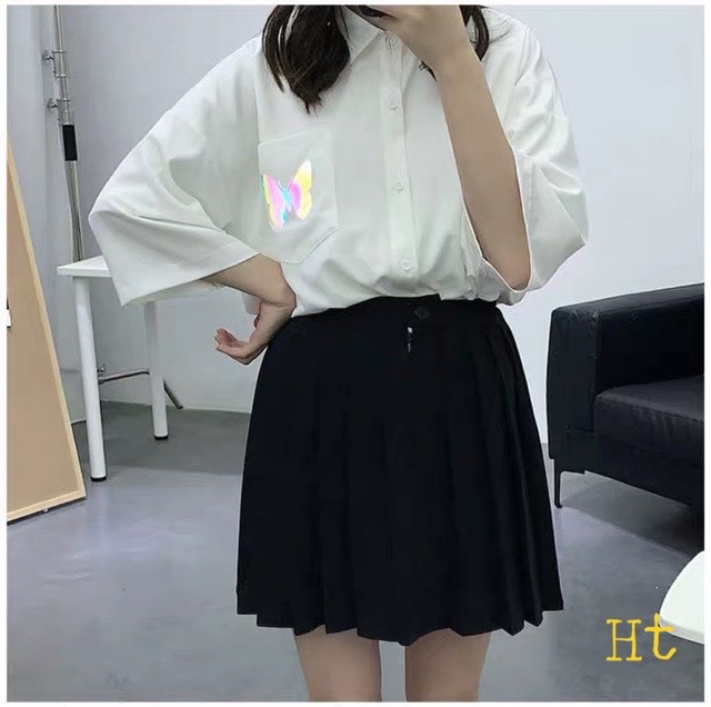 Áo Sơ mi Bướm 7m in túi cộc tay H2K979