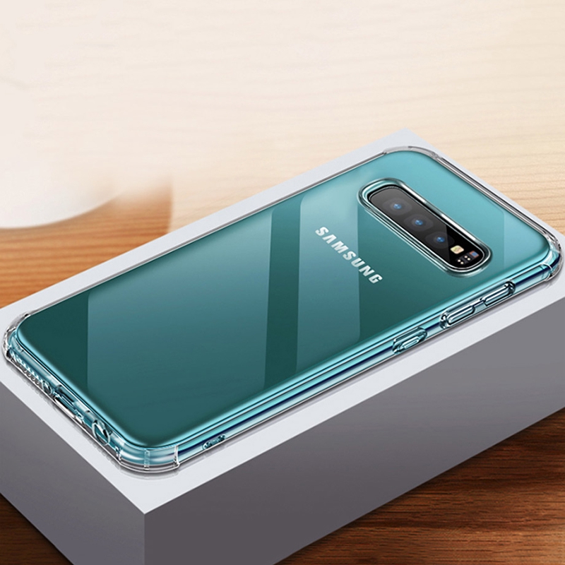 Ốp Điện Thoại Suntaiho Cho Samsung Galaxy S20 S10 S9 S8 Plus A01 11 21 51 A70 A80 Note 10 Pro TPU Trong Suốt Chống Sốc