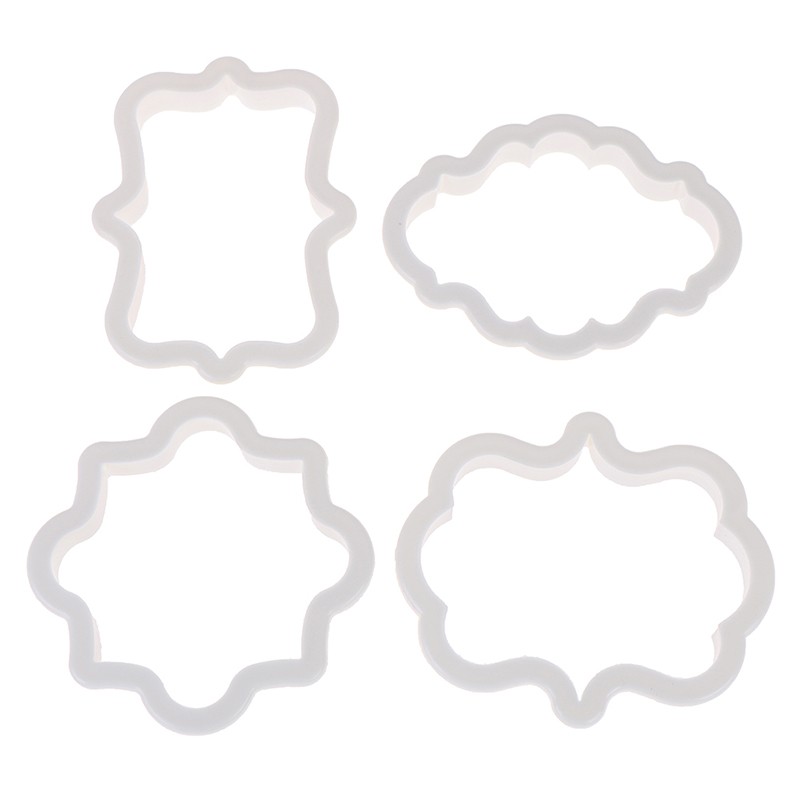 Hl Set 4 Khuôn Cắt Bánh Bằng Nhựa Tiện Dụng