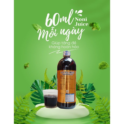 Nước Cốt Nhàu Nguyên Chất Phong Thảo 1000ml (Tăng đề kháng, cải thiện hệ miễn dịch, phòng ngừa ung thư)