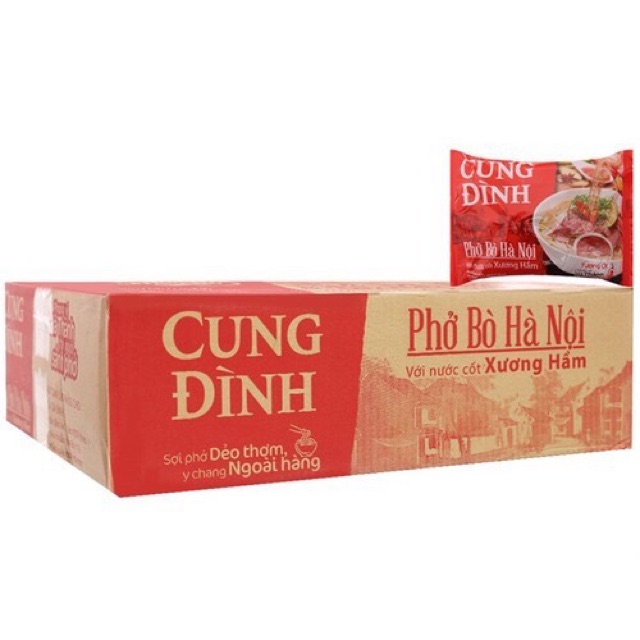 Phở bò/ gà hương vị Hà Thành thùng 30 gói