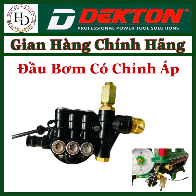 Nắp đầu bơm thay thế cho máy rửa xe DEKTON 2200W.Và các dòng máy có kích thước tương tự..