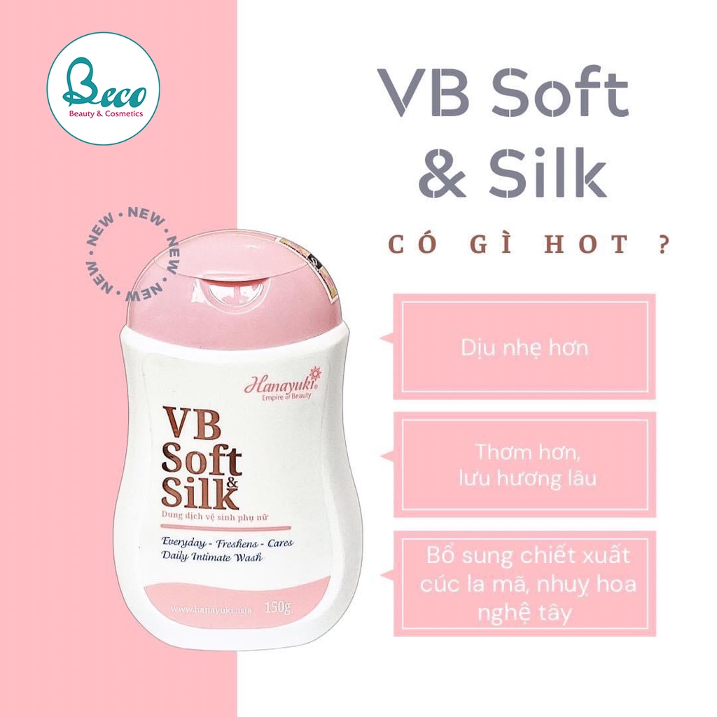 [CAM KẾT CHÍNH HÃNG] Dung Dịch Vệ Sinh Phụ Nữ Hana Soft Silk - BECO BC1303