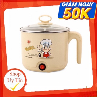 Ca Nấu Mì Đa Năng Siêu Tốc, Nồi Lẩu Điện Mini 18cm Công Suất 600W