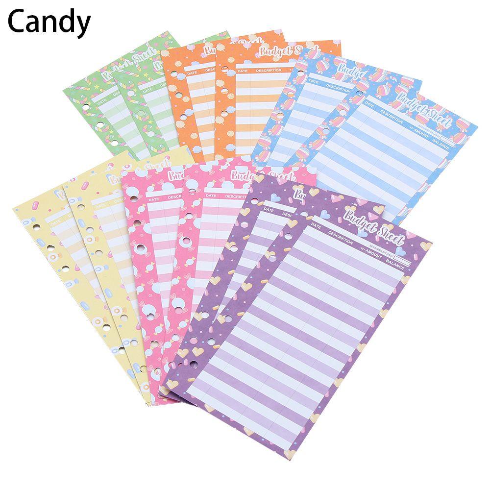 DORAW Set 12 Tấm Ví Đựng Tiền Xu / Kẹo / Ngân Hàng In Họa Tiết Xinh Xắn