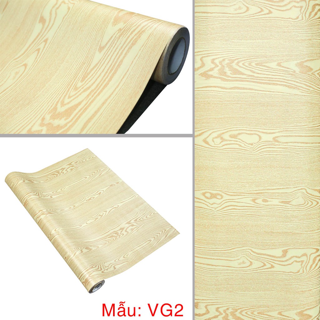 Giấy Dán Tường Decal Giả Vân Gỗ Có Sẵn Keo Bóc Dán, Chuyên Dán Tường, Tủ, Bàn Học Khổ 1.2m