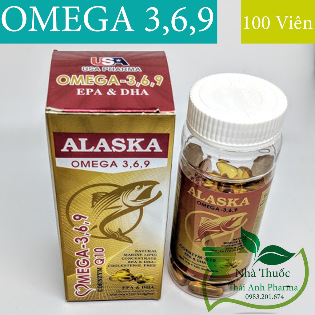 ALASKA OMEGA 369 WITH COENZYM Q10 LỌ 100 VIÊN