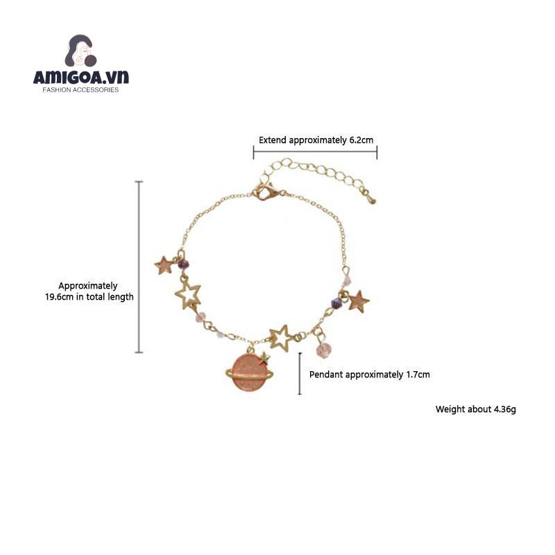 【amigoa.vn】Vòng Tay Pha Lê Đa Năng Hình Hành Tinh Ngôi Sao Mộng Mơ Đơn Giản Cho Nữ