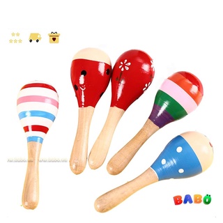 Đồ Chơi Lục Lạc Bằng Gỗ Âm Thanh Nhạc Cụ Kích Thích Giác Quan An toàn Cho Bé Sơ Sinh Từ 0-3 tuổi
