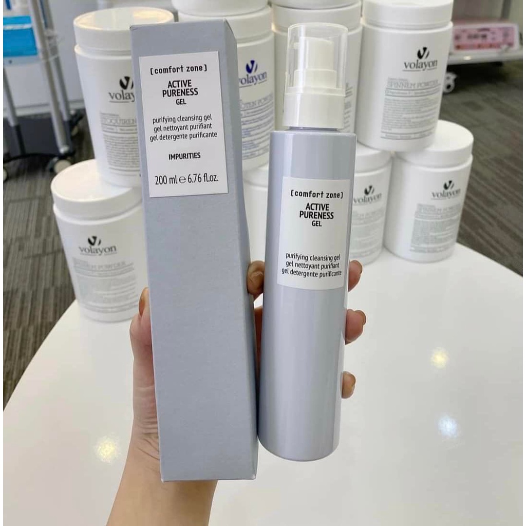Sữa Rửa Mặt Làm Sạch Sâu Dành Cho Da Dầu, Mụn Ẩn, Mụn Đầu Đen Comfort Zone Active Pureness Gel 200ml