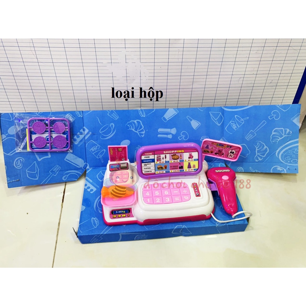 Máy tính tiền siêu thị đồ chơi loại túi, máy tính tiền đồ chơi loại hộp