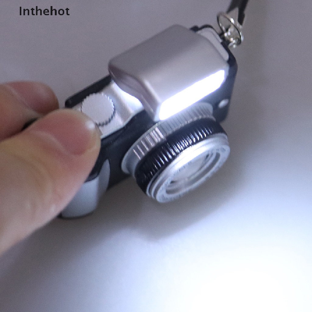 Mô hình máy ảnh mini có đèn flash trang trí nhà búp bê