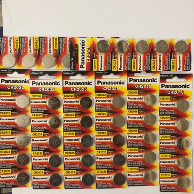 Pin cr2016,2025,2032 panasonic litium
