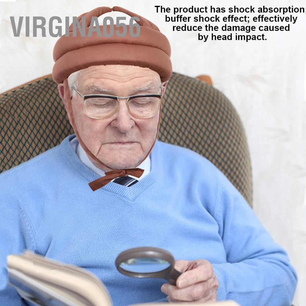 Có thể bán buôn Protective Hat Elder Head Cap Safety Helmet Old Man Anti Collision Fall prevention with Lace Virgina056 Hàng giao ngay
