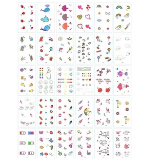 Combo 30 Tấm Hình Xăm Dán Hình Xăm Hoạt Hình Hình Xăm Mini Sticker mini Sticker Trang trí đẹp siêu cute Giá rẻ