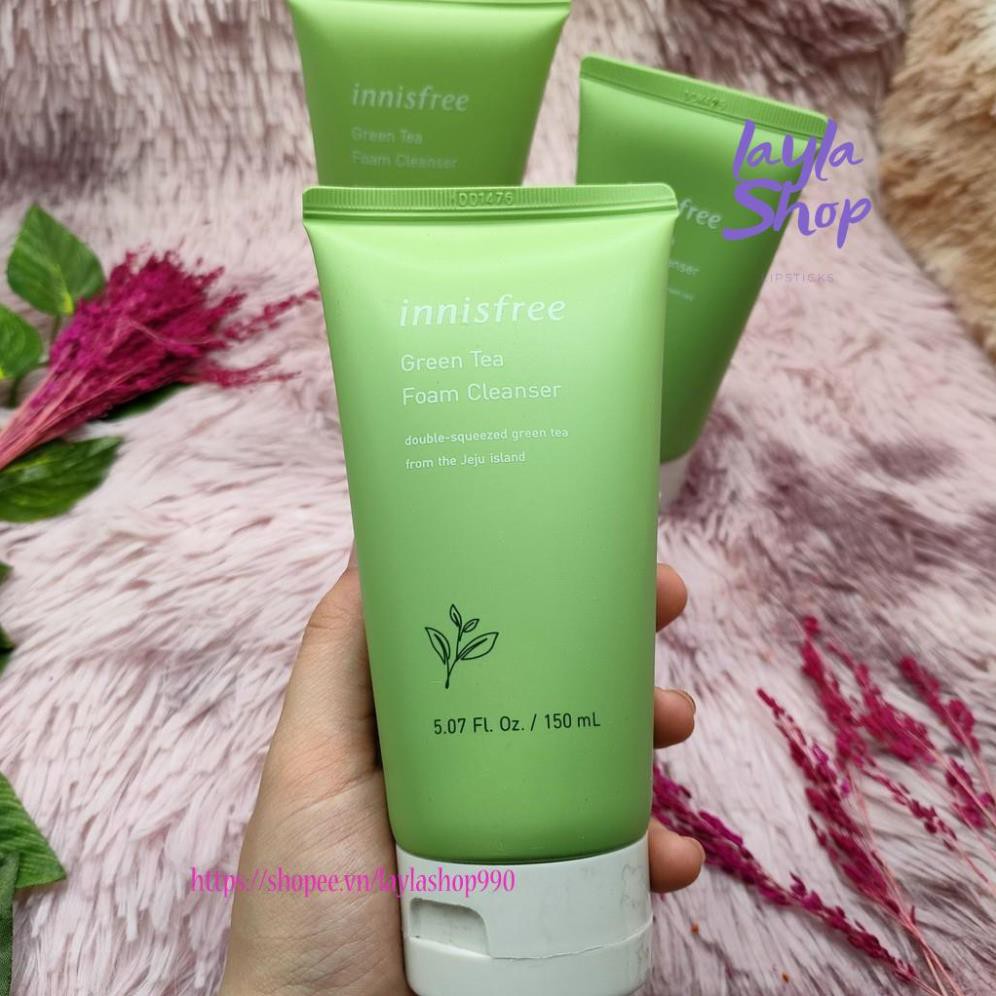 Sữa rửa mặt trà xanh innisfree Green Tea Foam Cleanser 150ml 100ml