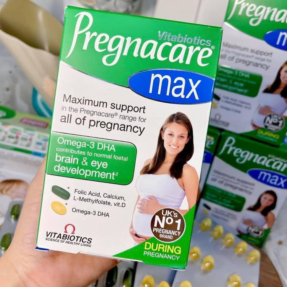 Vitamin Bầu Anh - Pregnacare Max UK - Bổ Sung Vitamin Cho Bà Bầu Không Gây Táo Bón