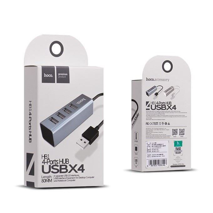 BỘ HUB CHIA 4 CỔNG USB HOCO HB1